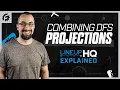 AGGREGATING PROJECTION SOURCES IN LINEUP