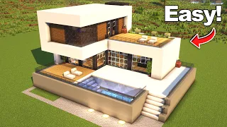 Minecraft: How to Build a Modern House MANYACRAFT