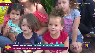 Prefeitura de Joinville abre 1,5 mil vagas em CEIs municipais