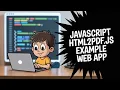 Javascript HTML2PDF js Example to Export HTML to PDF Document Web App in Browser