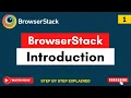 BrowserStack Introduction Mobile Cross Browser Testing BrowserStack Tutorial Browserstack