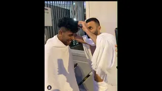 عفروتو و مروان بابلو بيعملو عمره بعد الحفله تقبل الله 