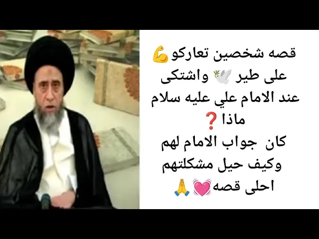 ⁣قصه شخصين تعاركو عند الامام علي ع على طير🕊😁💓 كيف حل مشكلتهم الامام. ❓|كتاب الصيد ح30| سيد صباح شبر 