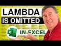 Excel Lambda Now Supports Optional Arguments And ISOMITTED - Episode 2417
