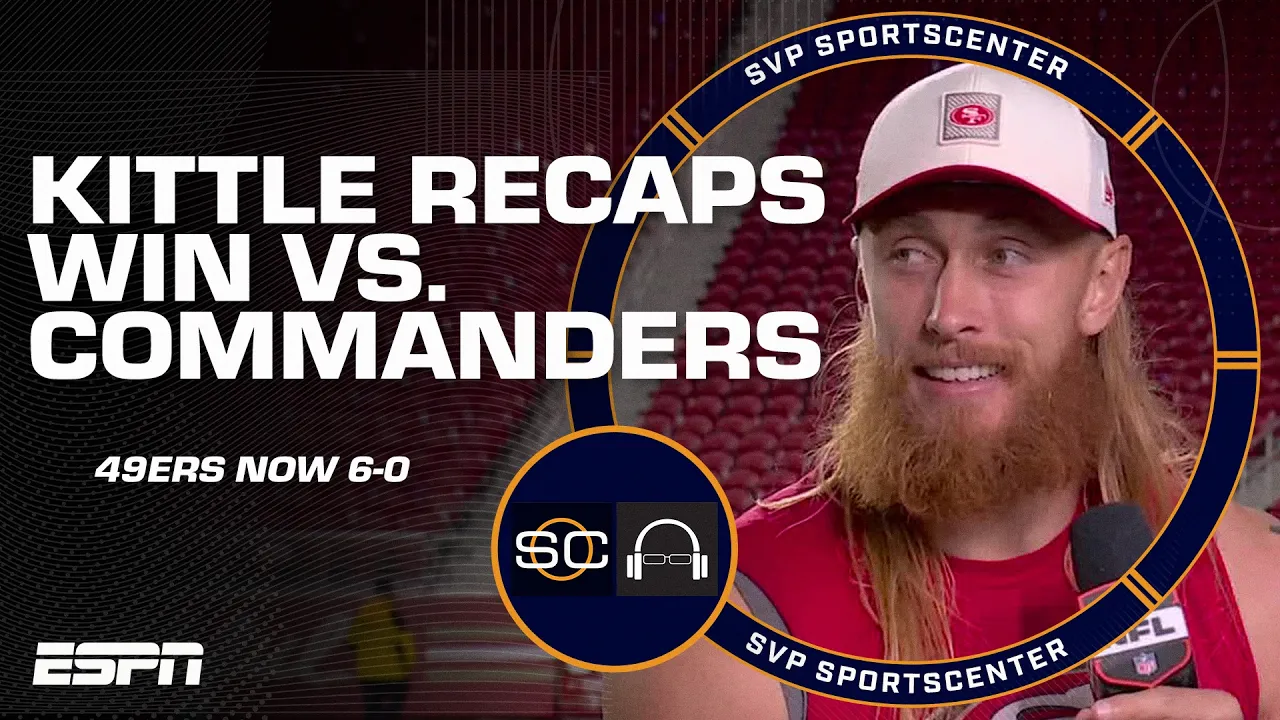 George Kittle talks 49ers win on MNF, asks SVP if he’d beat Rich Eisen in the 40 | SC with SVP
