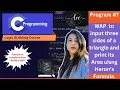 Practice Programming in C Program 7 - Calculate Area of a Triangle using Heron s Formula