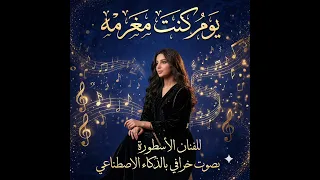 يوم كنتي مغرمه للفنان الاسطوره خالد عبدالرحمن بصوت فخم بالذكاء الاصطناعي  دندنها