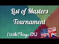 List of Masters Tournament champions WikiThings EN