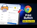 How to Add a Print Button to Google Chrome Toolbar Quick Easy Tutorial