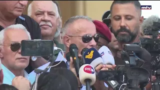 البث المباشر مطالب القطاع العام تصريح للعميد المتقاعد شامل روكز بعد لقائه رئيس الحكومة 