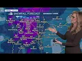 A two day storm bringing in snow for Denver