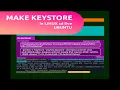 Make keystore with keytool