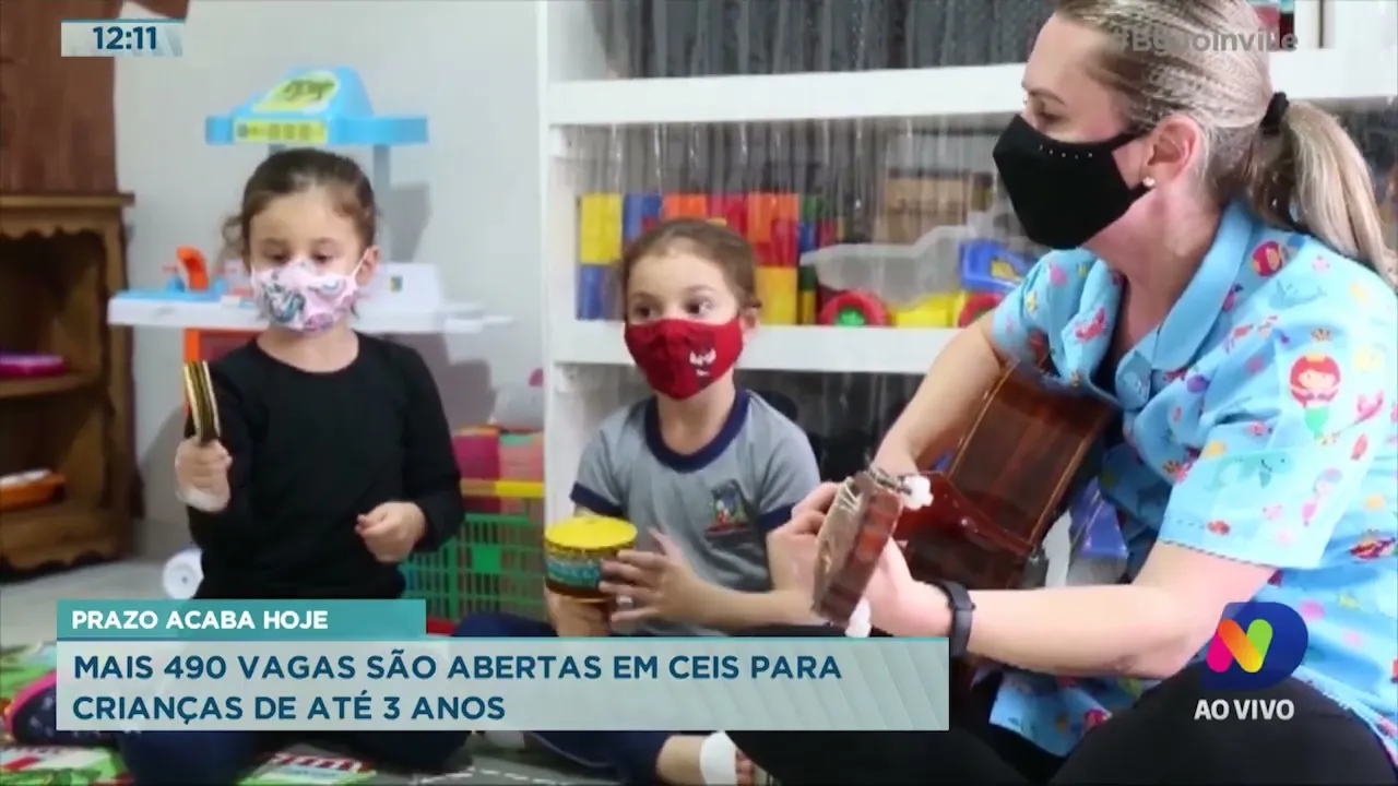 Prazo acaba hoje: mais 490 vagas são abertas em Ceis para crianças de até 3 anos