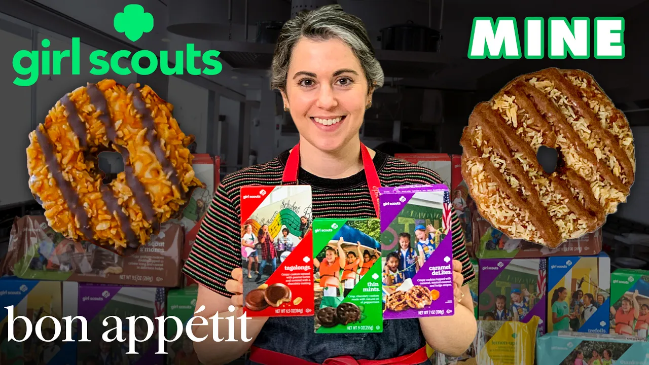 Pastry Chef Attempts to Make Gourmet Girl Scout Cookies   Gourmet Makes   Bon Apptit