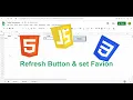 HTML Refresh Button set Favion