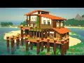 Download Lagu How to Make a TROPICAL ISLAND BEACH HOUSE ON WATER in Minecraft!