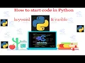 Python 002 How to start code in python keyword and variable in Python Hindi code academy PYR