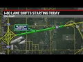 Lane changes on I-80 begin ahead of holiday travel