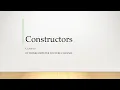 Constructors Class 10 ThinkComputer