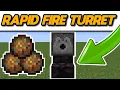 Minecraft Rapid Fire Turret Tutorial Java Bedrock