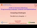 Polyhedral Compilation and Loop Optimizations - The Birth of a Compiler