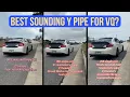 VQ Y Pipe Sound Comparison ISR vs Z1 vs Henko