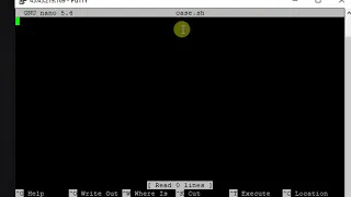 case statement in shell scripting