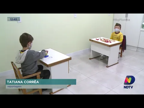 Alunos da APAE Florianópolis aproveitam estrutura reformada no retorno as atividades presenciais