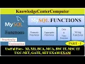 MYSQL Functions Aggregate Functions Numeric Functions With Practically Run in Command Prompt