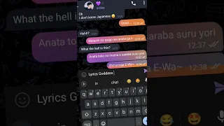 Shinunoga E Wa Lyrics Chat Prank Lyrics Goddess Chat Edit V 