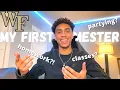 my CRAZY first semester of college Wake Forest University