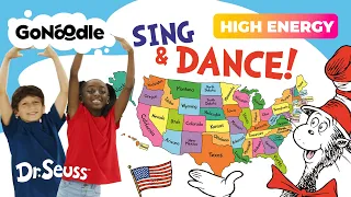 Sing and Dance the 50 United States! | Movement and Learning For Kids | GoNoodle
