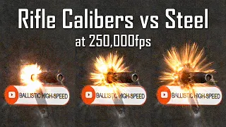 Download Rifle Calibers vs Steel at 250,000fps! - Ballistic High-Speed MP3