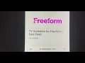 Freeform s New Logo on TV Passport s Listings