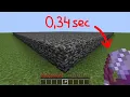 how to break bedrock in 0 34 sec