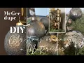 DIY Christmas ornaments McGee Iron glass ornament dupe Mercury glass Antique brass Nutcracker