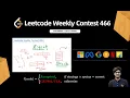 Leetcode Weekly Contest 466 Q1 Q2 Q3 Q4 Solution Explained C Next Greater Element Bitset