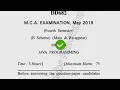 2019 Dcrust MCA 4th Sem Java Programming Question Paper