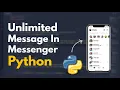 Python Project Sent Unlimited Message In Facebook Messenger WhatsApp Using Python