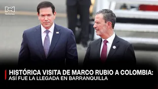 Así fue la llegada de Marco Rubio, secretario de Estado de EE. UU., a Barranquilla