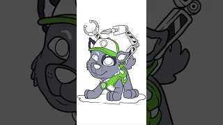 Rocky paw patrol Coloring page