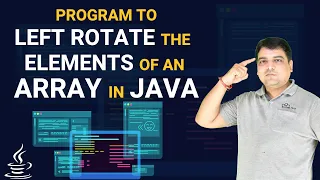 Java program to left rotate the elements of an array - Java Programming
