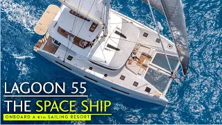 The Lagoon 55 Space Ship – a cruising cat that redefines volume
