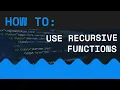 Recursive Functions Explained Simply Creative Coding with Ruiyang Wang Luke Plowden