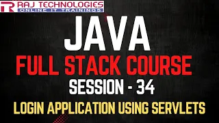 Session - 34 Java Full Stack Developer Course Login Application using Servlets