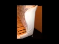 How To Build An Upholstered Tufted Dining Room Bench With High Back From a Thrift Store Headboard
