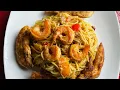 Chicken And Shrimp Carbonara Olive Gardens Copycat