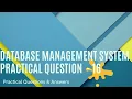 DBMS Question Session Task No 16 1st Year Semester 01 Java Institute Poornima Premarathna