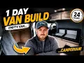 I TURNED THIS EMPTY VAN INTO A CAMPERVAN IN 1 DAY