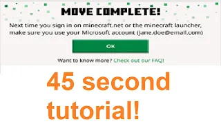 How To Migrate Your Account in 45 seconds